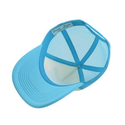 Do Dope Stuff & The Money Will Follow Trucker Cap Cream & Sky Blue